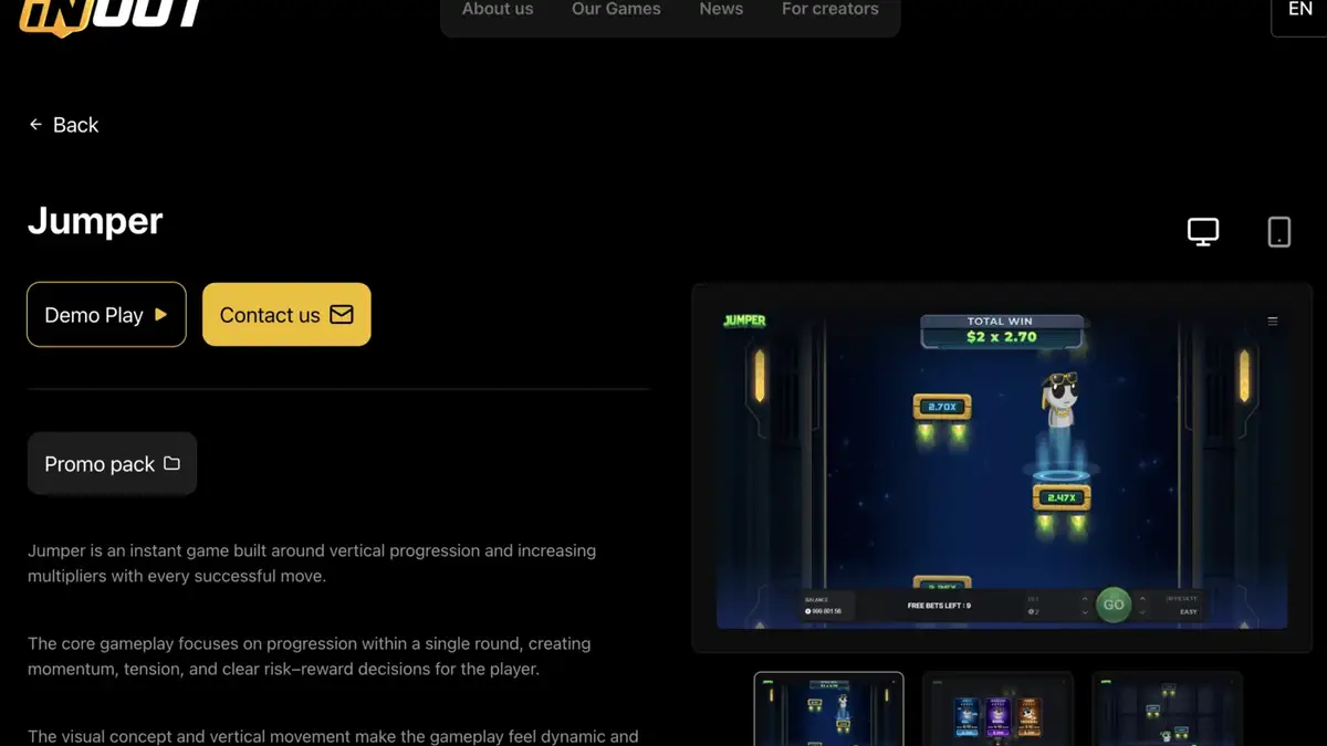 Jumper full comparison screenshot from inout.games
