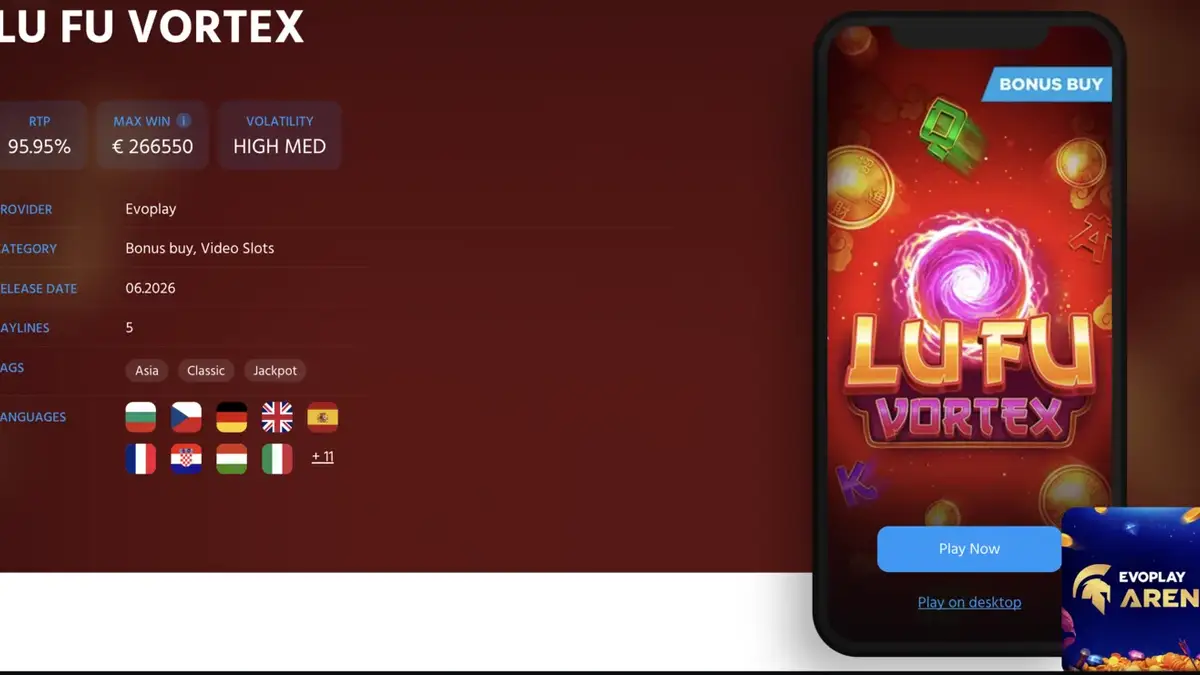Lu Fu Vortex full comparison screenshot from evoplay.games