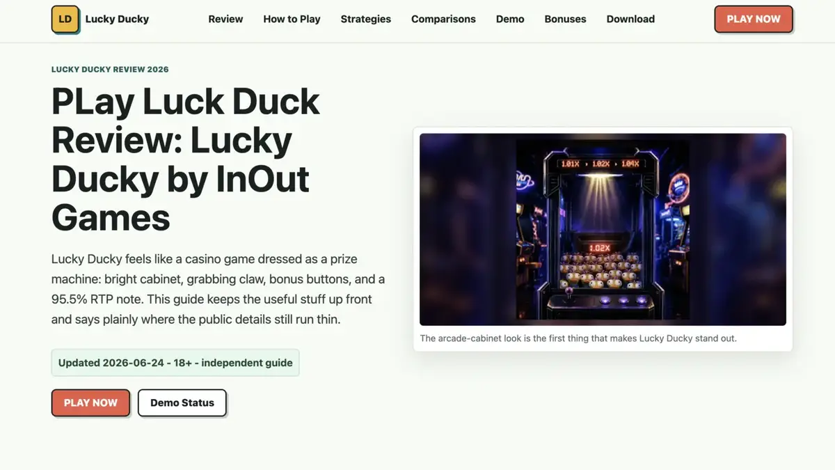 Play Lucky Duck full comparison screenshot from playluckyduck.ca
