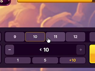 GodPlay Plinko row selector